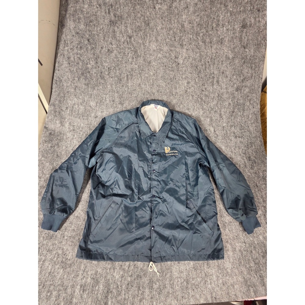 Vintage WestArk Coaches Jacket Mens 2XL Navy Blue Windbreaker Made in USA 80s
